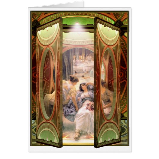 Open Door to The Baths Cards (Front)