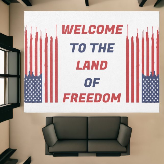  Open Door: Welcome to the Land of Freedom Rug (Insitu (Indoor 1))