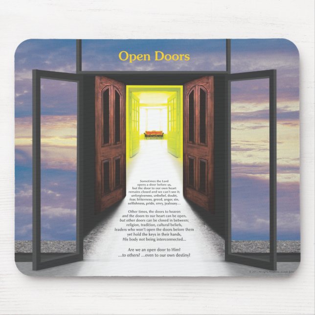 Open Doors (Break In Clouds) by Joseph James Mouse Pad (Front)