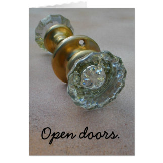 Open doors. cards