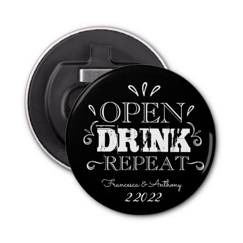 Open Drink Repeat Button Bottle Opener