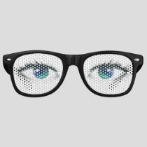 Open Eyes Funny Weird Retro Sunglasses