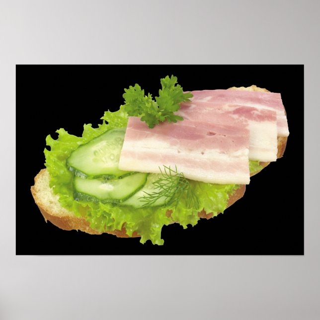 Open Faced Sandwich Poster (Front)