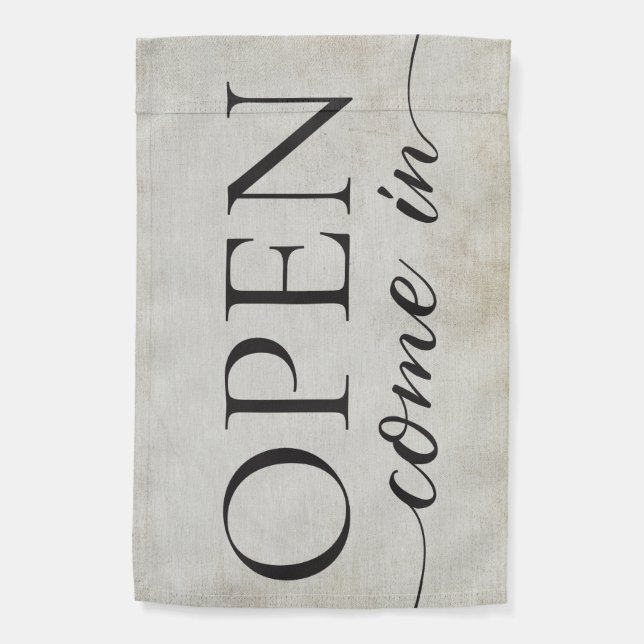 Open flag - art  (Back)