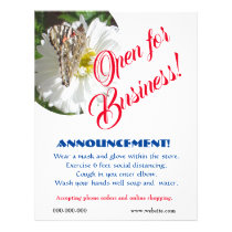 Open for Business Announcement Flyer Template