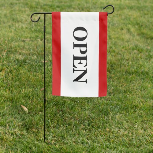 Open for Business Red White Flag