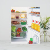 Open fridge filled with food (Standing Front)
