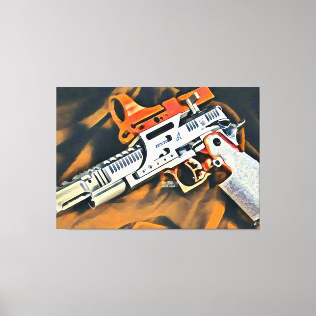 Open Gun 2 Canvas Print (Front)