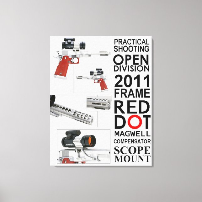 Open Gun Canvas Print (Front)