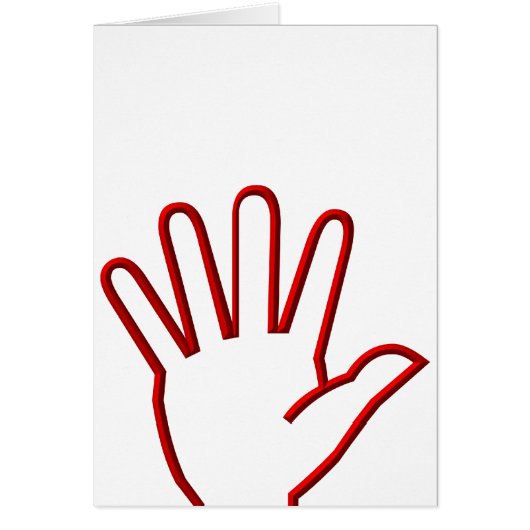 Open Hand/High Five/Wave Cards (Front)