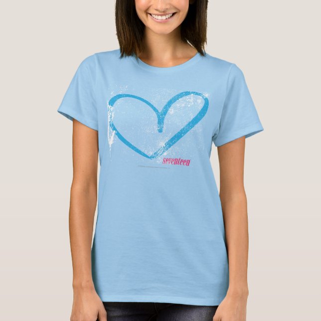 Open Heart Aqua T-Shirt (Front)