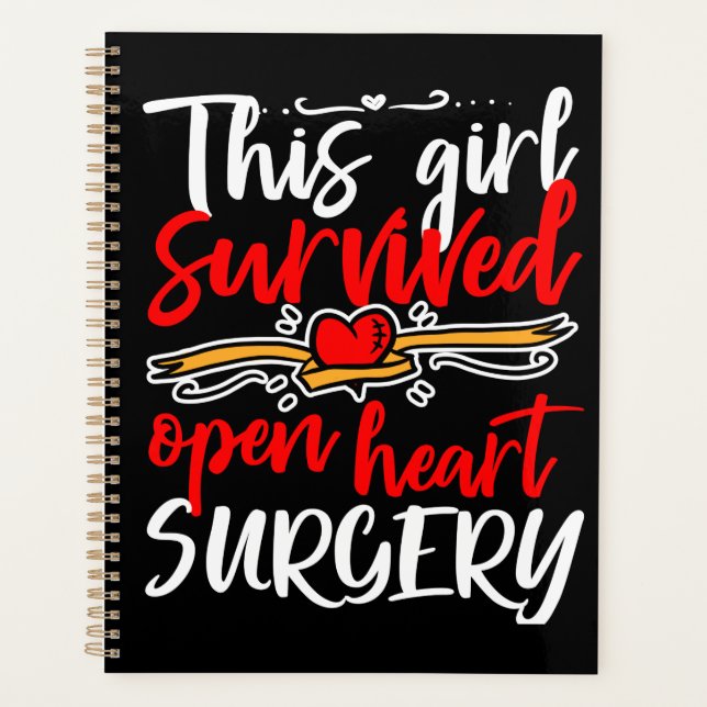 Open Heart Bypass Surgery Attack Get Well Planner (Front)