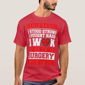 Open Heart Bypass Surgery Coronary Artery Patient T-Shirt