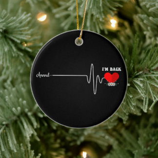  Open Heart Bypass Surgery Heart Attack Survivor Ceramic Ornament