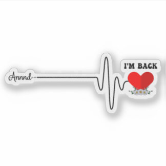 Open Heart Bypass Surgery Heart Attack Survivor Sticker