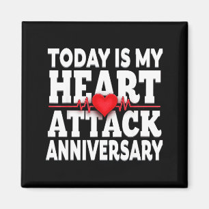 Open Heart Diseases Heart Attack Anniversary Surge Magnet