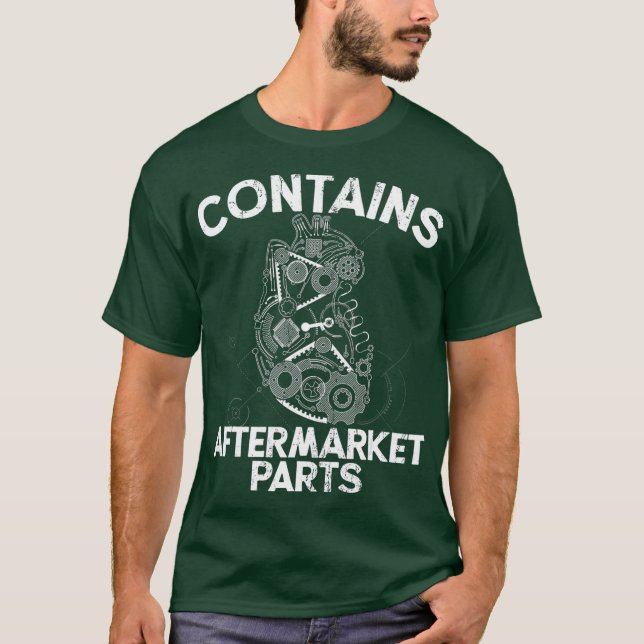 Open Heart Shirt Bypass Surgery Contains Parts (Front)