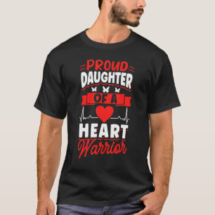 Open Heart Surgery Bypass Awareness Heart Proud Da T-Shirt