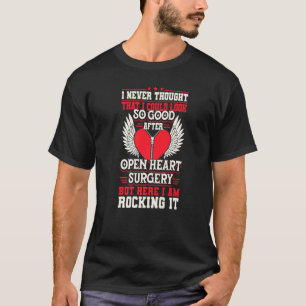 Open Heart Surgery Bypass Awareness Heart Scars Ar T-Shirt