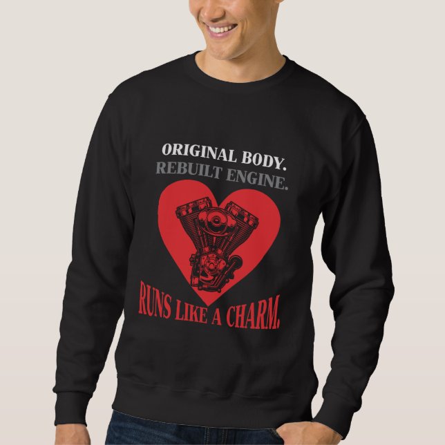 Open Heart Surgery Get Well Recovery Operation Sweatshirt (Front)