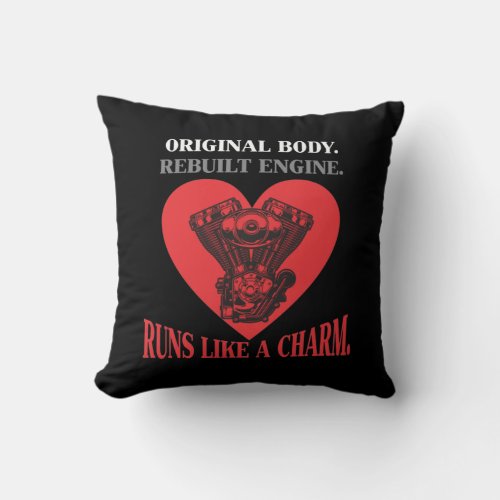 Open Heart Surgery Get Well Recovery Operation Throw Pillow