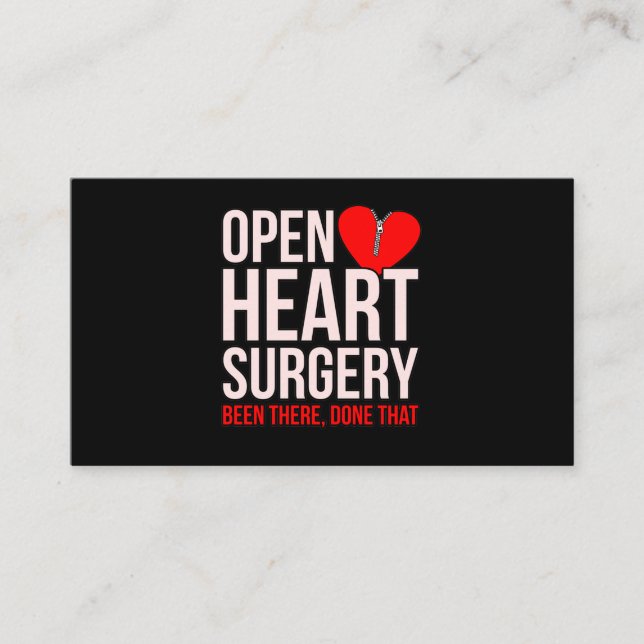 Open Heart Surgery Heart Disease Awareness Survivo Enclosure Card (Front)