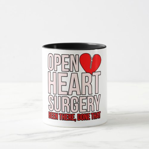 Open Heart Surgery Heart Disease Awareness Survivo Mug