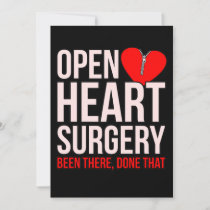 Open Heart Surgery Heart Disease Awareness Survivo Thank You Card