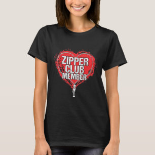 Open Heart Surgery Humor Funny Zipper Club Member T-Shirt