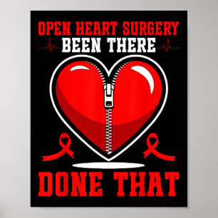 Open Heart Surgery Patients Heart Disease Awarenes Poster