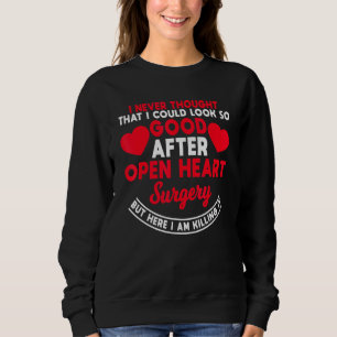Open Heart Surgery Quadruple Bypass Coronary Arter Sweatshirt