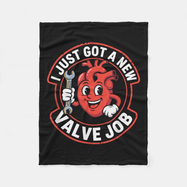 Open Heart Surgery Recovery Funny  Fleece Blanket (Front)