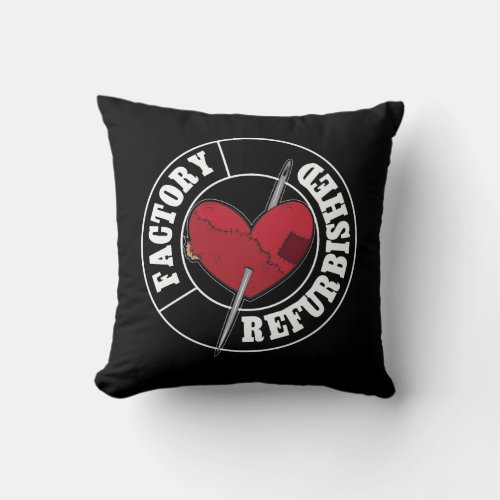 Open Heart Surgery Recovery Gift Throw Pillow