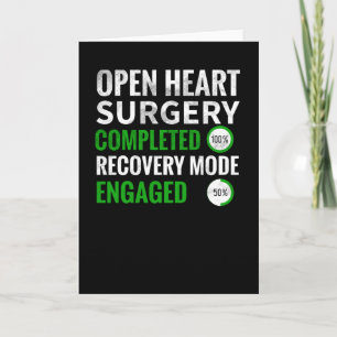 Open Heart Surgery Recovery Open Heart Survivor Card