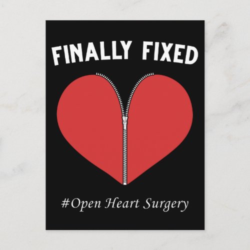 Open Heart Surgery Recovery Operation Bypass Postcard