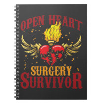 Open Heart Surgery Survivor Bypass Heart Disease Notebook