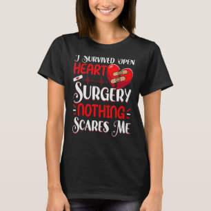 Open Heart Surgery Survivor  Bypass Patient Heart  T-Shirt