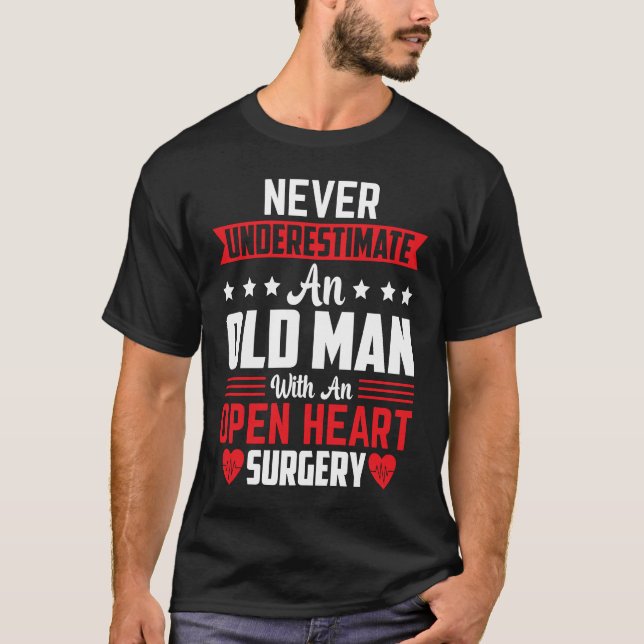 Open Heart Surgery Survivor  Coronary Artery Heart T-Shirt (Front)