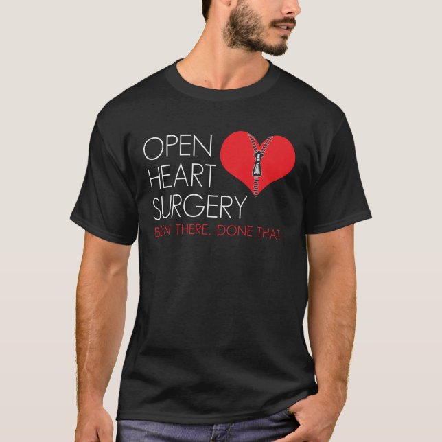 Open Heart Surgery Survivor Funny T-Shirt (Front)