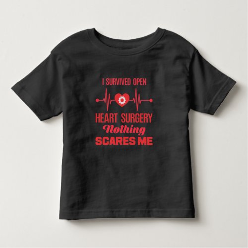 Open Heart Surgery Survivor Get Well Recovery Toddler T_shirt
