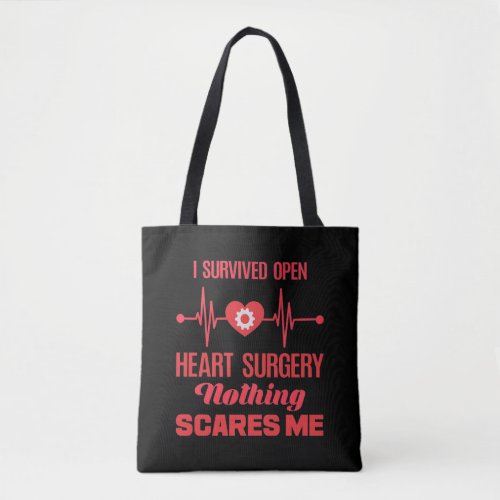 Open Heart Surgery Survivor Get Well Recovery Tote Bag