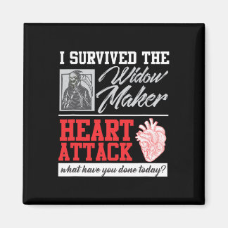 Open Heart Surgery Survivor Widow Maker Heart Atta Magnet