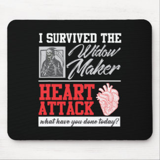 Open Heart Surgery Survivor Widow Maker Heart Atta Mouse Pad