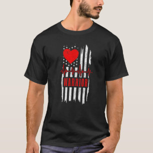 Open Heart Surgery Warrior Patriotic Transplant By T-Shirt