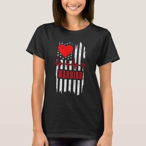Open Heart Surgery Warrior Patriotic Transplant By T_Shirt
