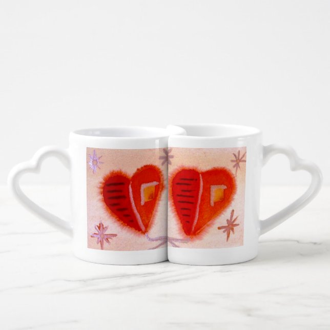 ...open hearts...art by Jutta Gabriel... Coffee Mug Set (Front Nesting)