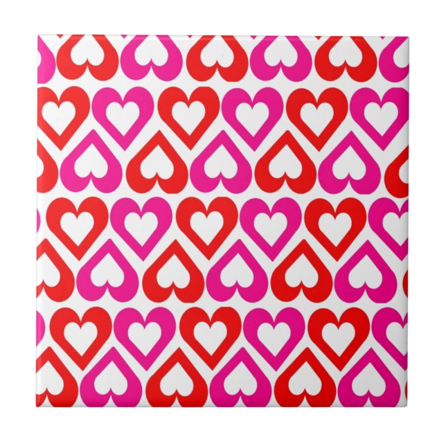 Open Hearts Ceramic Tile (Front)