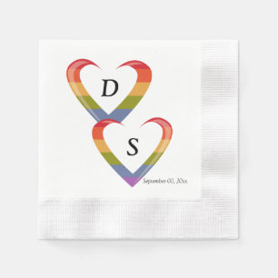 Open Hearts Paper Napkins