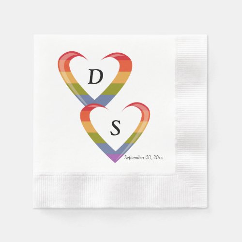 Open Hearts Paper Napkins