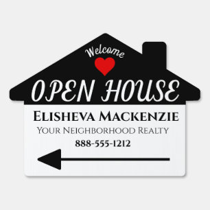 Open House Arrow Realty Real Estate Agent Sign